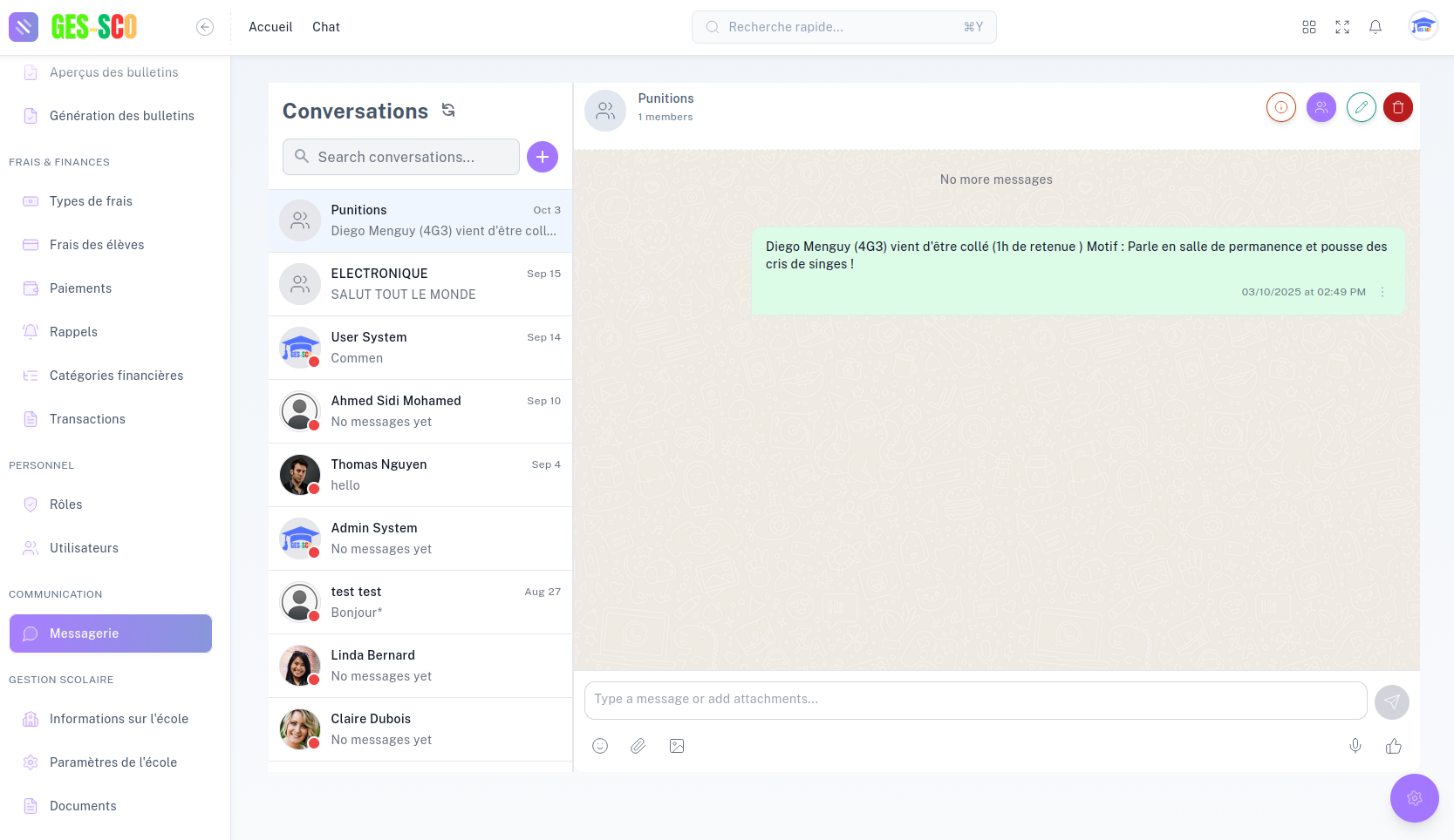 Communication parent-enseignant Ges-sco - Interaction fluide